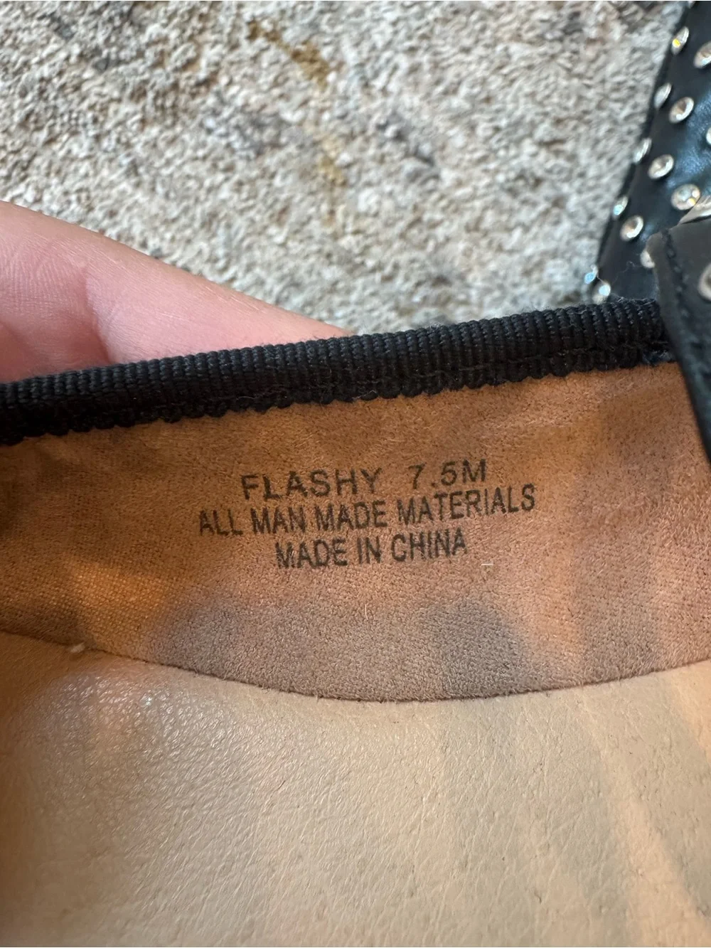 Cushionaire Black Studded Mary Jane Flats - Picture 4 of 4